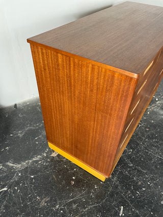 Edward Wormley Dresser in Mahogany and Leather for Dunbar