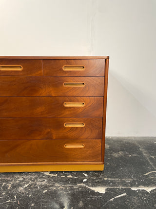 Edward Wormley Dresser in Mahogany and Leather for Dunbar