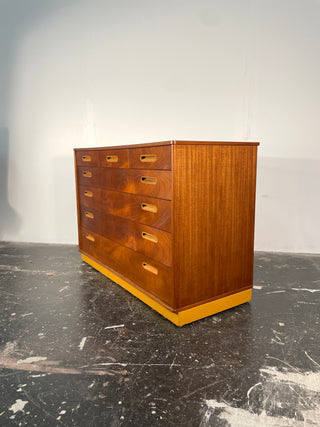 Edward Wormley Dresser in Mahogany and Leather for Dunbar