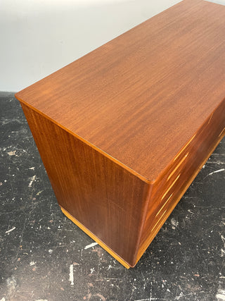Edward Wormley Dresser in Mahogany and Leather for Dunbar