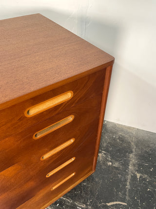 Edward Wormley Dresser in Mahogany and Leather for Dunbar