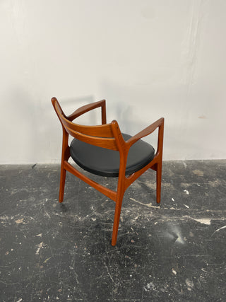 Erik Buch Teak Desk Chair with Arms for Christiansen Møbelfabrik