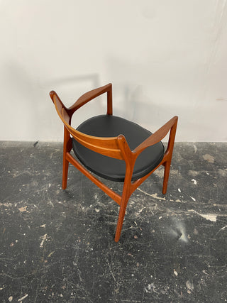 Erik Buch Teak Desk Chair with Arms for Christiansen Møbelfabrik