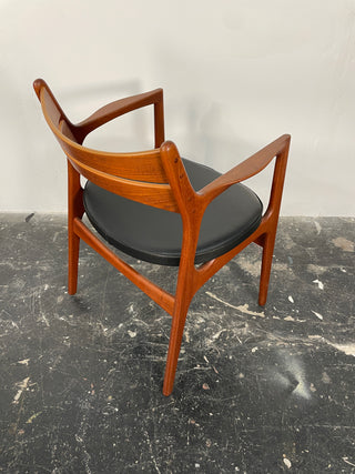 Erik Buch Teak Desk Chair with Arms for Christiansen Møbelfabrik