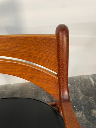 Erik Buch Teak Desk Chair with Arms for Christiansen Møbelfabrik