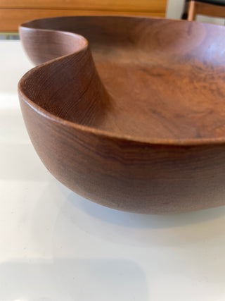 Danish Modern Sculptural Teak  Bowl