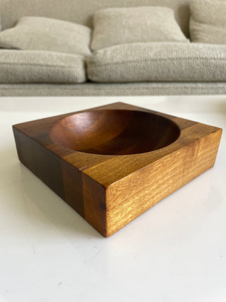 Mid Century Modern Ombré Wood Catchall