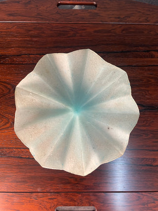 Tessa Clegg Pale Green Frosted Glass bowl