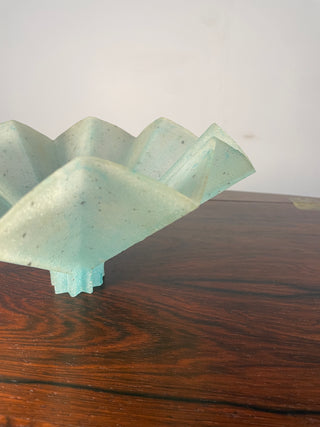 Tessa Clegg Pale Green Frosted Glass bowl