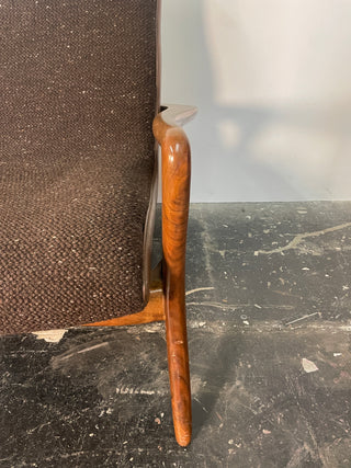 Vladmir Kagan Contour Loveseat Sofa and Ottoman