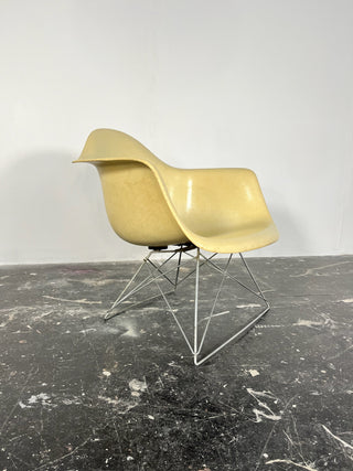 Early Eames LAR Fiberglass Arm shell Lounge Chairs for Herman Miller (pair available)
