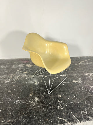 Early Eames LAR Fiberglass Arm shell Lounge Chairs for Herman Miller (pair available)