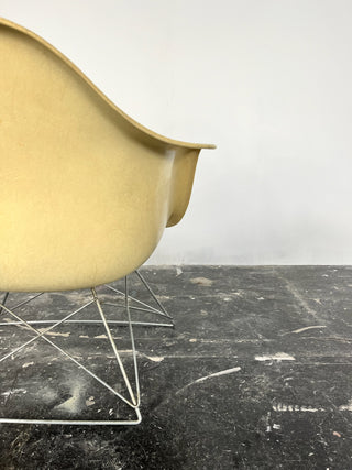 Early Eames LAR Fiberglass Arm shell Lounge Chairs for Herman Miller (pair available)