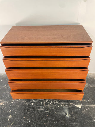 Rare Johannes Aasbjerg Teak Dresser Circa 1960's Denmark (Pair Available)