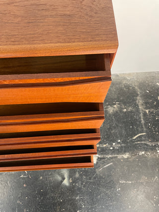 Rare Johannes Aasbjerg Teak Dresser Circa 1960's Denmark (Pair Available)