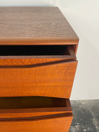 Rare Johannes Aasbjerg Teak Dresser Circa 1960's Denmark (Pair Available)