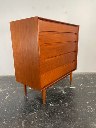 Rare Johannes Aasbjerg Teak Dresser Circa 1960's Denmark (Pair Available)