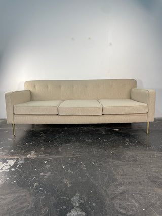 Edward Wormley Sofa with Brass legs for Dunbar