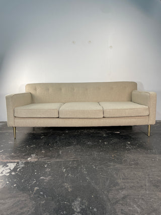 Edward Wormley Sofa with Brass legs for Dunbar