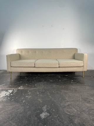 Edward Wormley Sofa with Brass legs for Dunbar
