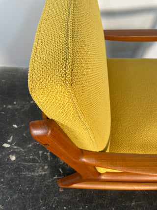 Rocking Chair by Ole Wanscher in Solid Teak, Denmark Circa 1950's