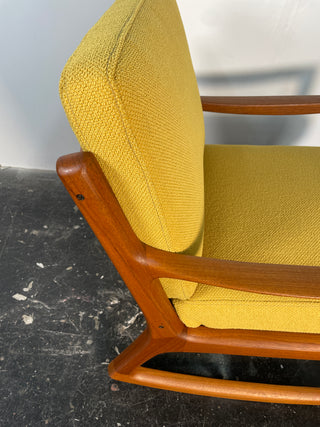 Rocking Chair by Ole Wanscher in Solid Teak, Denmark Circa 1950's
