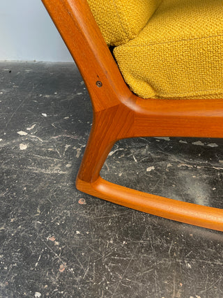 Rocking Chair by Ole Wanscher in Solid Teak, Denmark Circa 1950's