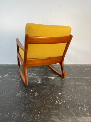 Rocking Chair by Ole Wanscher in Solid Teak, Denmark Circa 1950's