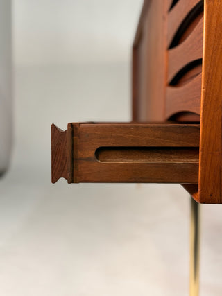 Arne Vodder Model 29 Teak Credenza with Solid Brass Legs – Danish Mid‑Century Modern Sideboard