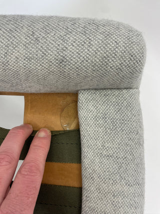 Hans Wegner Papa Bear Chair and Ottoman by AP Stolen circa 1950's