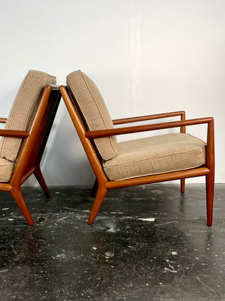 Pair of T.H. Robsjohn-Gibbings Lounge Chairs for Widdicomb