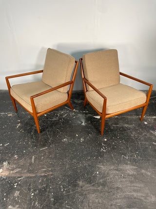 Pair of T.H. Robsjohn-Gibbings Lounge Chairs for Widdicomb