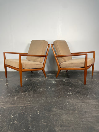 Pair of T.H. Robsjohn-Gibbings Lounge Chairs for Widdicomb
