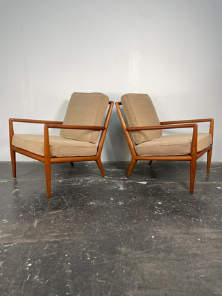 Pair of T.H. Robsjohn-Gibbings Lounge Chairs for Widdicomb
