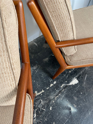 Pair of T.H. Robsjohn-Gibbings Lounge Chairs for Widdicomb