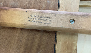 Svend Aage Madsen Bow Front Desk in Teak for HP Hansen, Denmark Circa 1960's