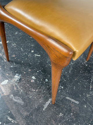 Carlo De Carli Model 671 Dining Chairs – Set of Six in Walnut for Singer & Sons, Italy, 1950s