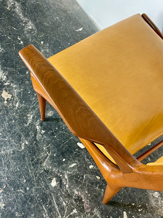 Carlo De Carli Model 671 Dining Chairs – Set of Six in Walnut for Singer & Sons, Italy, 1950s