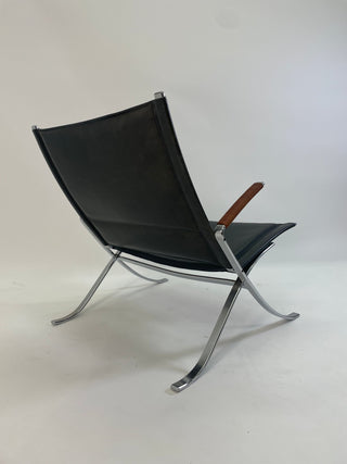 Preben Fabricius and Jorgen Kastholm  X-chairs, model FK-82 (Pair Available)