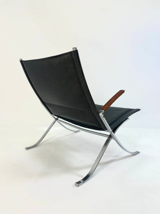 Preben Fabricius and Jorgen Kastholm  X-chairs, model FK-82 (Pair Available)