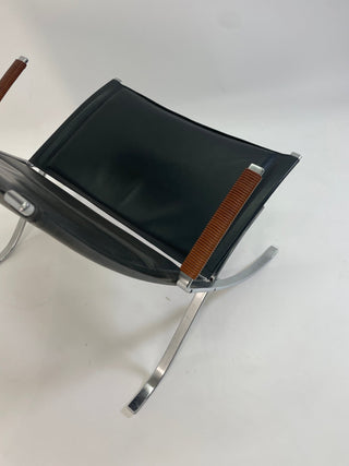 Preben Fabricius and Jorgen Kastholm  X-chairs, model FK-82 (Pair Available)