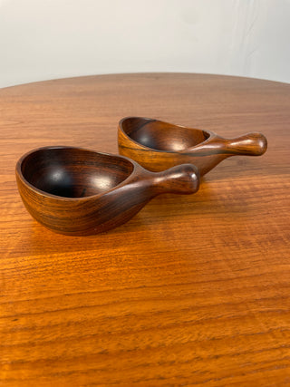 Pair of Brazilian Modern Bowl in Hardwood by Jean Gilon for WoodArt, 1960s, Brazil