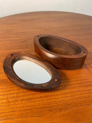 Steven Spiro Studio Craft Solid Wood Jewelry Box and Mirror