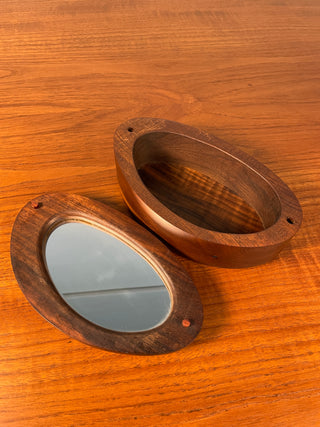 Steven Spiro Studio Craft Solid Wood Jewelry Box and Mirror