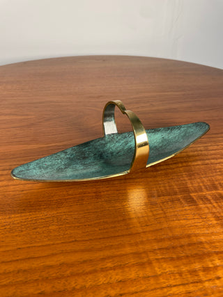 Pal-Bell Brass Oval Tray with Curved Handles