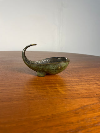 Pal-Bell Whale Bronze and Enamel Catchall by Maurice Ascalon