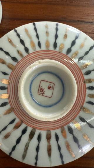 Set of 6 Kutani Chawanmushi