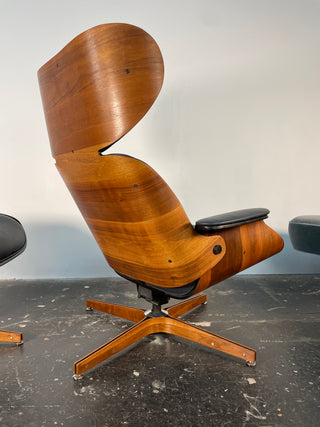 Mr. Chair and Ottoman by George Mulhauser for Plycraft