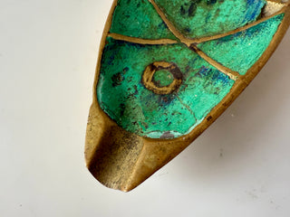 Pepe Mendoza Malachite Fish Ashtray, Mexico