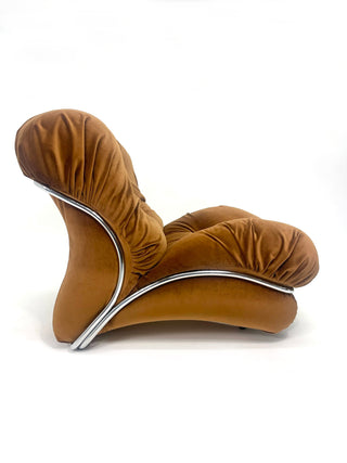 Italian Modern I.P.E. Corolla Lounge Chair